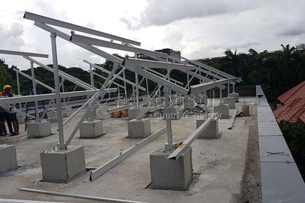 flat roof mount racking supplier