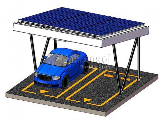 Aluminum Solar Waterproof Carport Mounting Structure