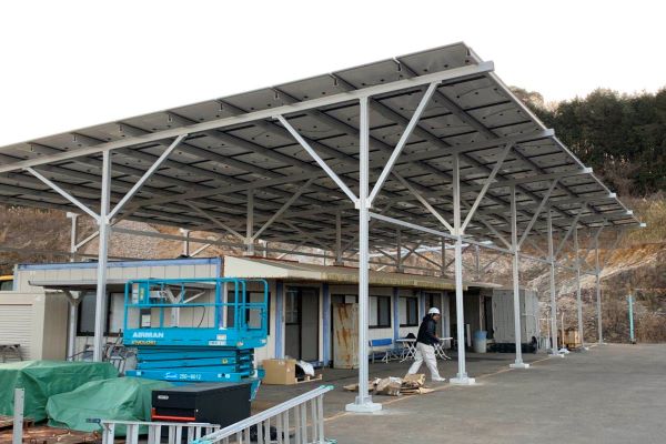 100KW Carport Mounts In Japan