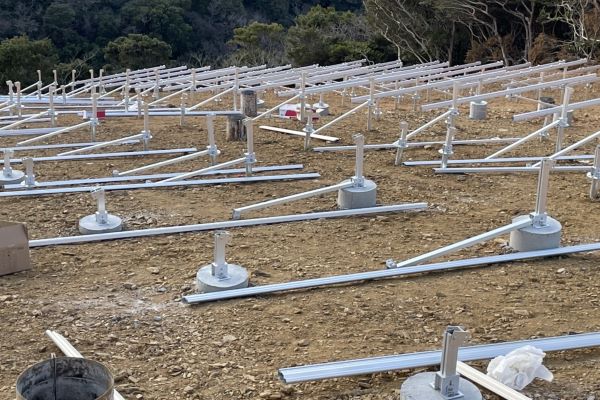 3MW Ground Mounting Structures in Japan Concrete Foundation